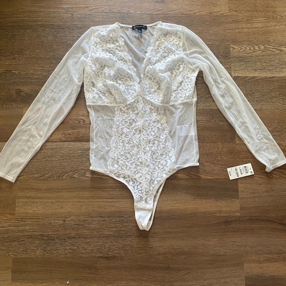 Lingerie ❤️INC international concepts ❤️Sheer Lace Cup Lingerie Bodysuit - Picture 6 of 7